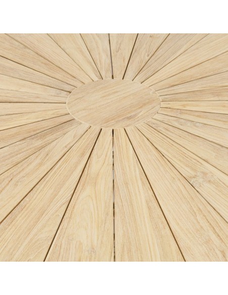 riviera maison rundt havebord teaktræ teak træ rattan flet havemøbler