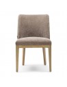 Riviera Maison Whistler spisebordsstol i træ og polyester H84 cm - Brun/Taupe