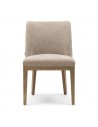 Riviera Maison Whistler spisebordsstol i træ og polyester H84 cm - Brun/Beige