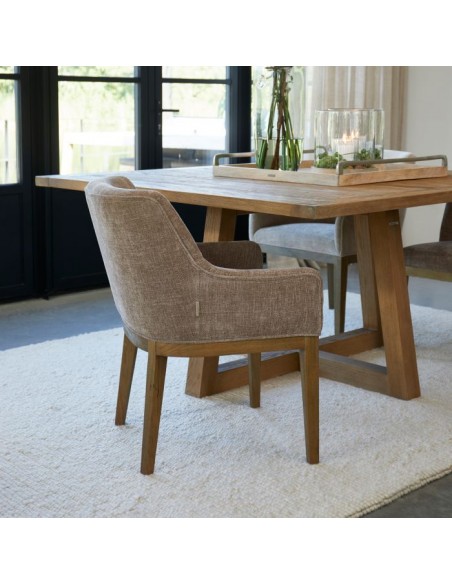 spisebordsstol med armlæn riviera maison stof design