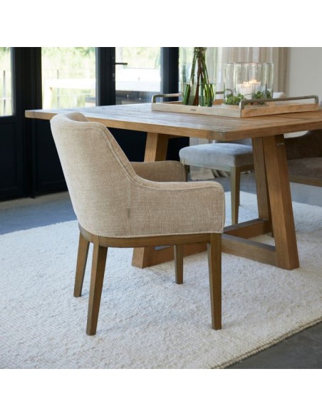 spisebordsstol med armlæn riviera maison stof design
