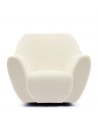 Riviera Maison The Jill Lænestol med drejefod i polyester H88 cm - Off-white