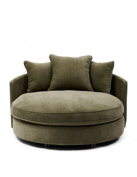 Riviera Maison stof møbler daybed rund carmin