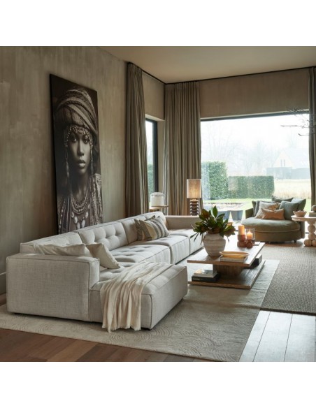Riviera Maison stof møbler daybed rund carmin