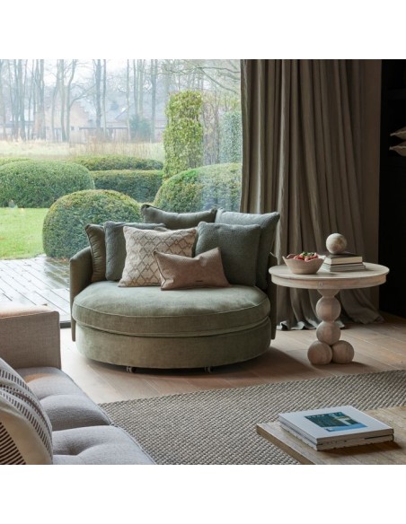 Riviera Maison stof møbler daybed rund carmin