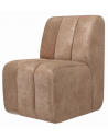 Riviera Maison Dazzle spisebordsstol på hjul i velour H87 cm - Latté
