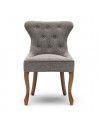 Riviera Maison George spisebordsstol i træ og polyester H93 cm - Brun/Taupe