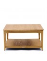 Riviera Maison Imola sofabord i egetræsfinér H37 x B70 x D70 cm - Eg