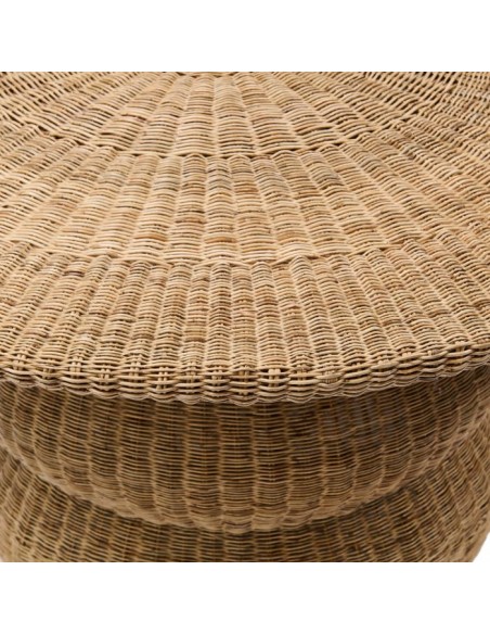 riviera maison rundt spisebord eg egetræ træ 140 rattan