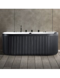 fritstående badekar massage hydromassage boblebad armatur 2