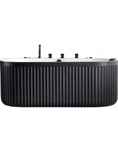 fritstående badekar massage hydromassage boblebad armatur