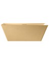 Fritstående badekar i solid stone 170 x 75 cm - Mat cappucino