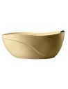 Fritstående badekar i solid stone 170 x 80 cm - Mat cappucino