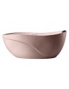 Fritstående badekar i solid stone 170 x 80 cm - Mat rosa