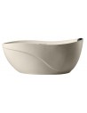 Fritstående badekar i solid stone 170 x 80 cm - Mat beige