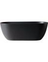 Fritstående badekar i solid stone 170 x 75 cm - Mat sort