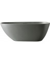 Fritstående badekar i solid stone 170 x 75 cm - Mat grå