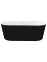 Fritstående badekar i akryl 150 x 75 cm - Blank sort/Blank hvid