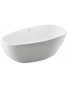 Fritstående badekar i akryl 150 x 75 cm - Blank hvid