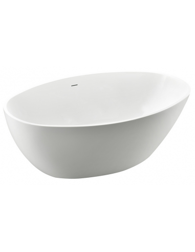 Fritstående Badekar I Akryl 150 X 85 Cm Blank Hvid