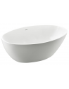 Fritstående badekar i akryl 150 x 85 cm - Blank hvid