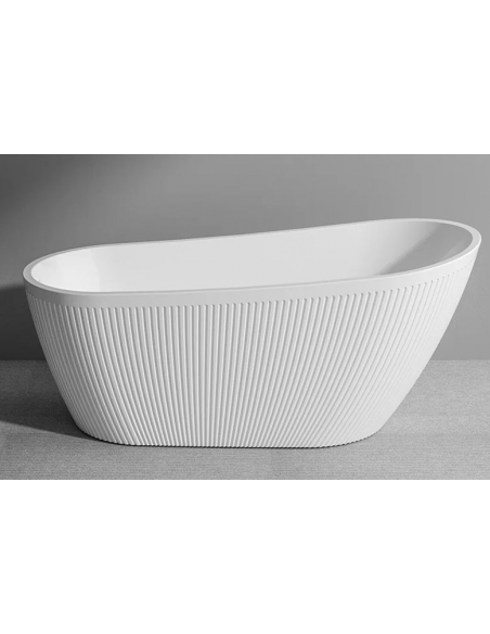 fritstående badekar 170 hvid akryl