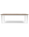 Riviera Maison Xavier spisebord i poplartræ og genanvendt egetræ H78 x B230 x D90 cm - Hvid/Antik natur