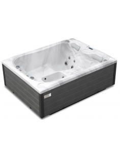 udendørs spa 3 personer udendørsspa spabad udendørs terrasse led bobler lys tilbud massage whirlpool boblebad