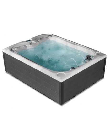 udendørs spa 3 personer udendørsspa spabad udendørs terrasse led bobler lys tilbud massage whirlpool boblebad