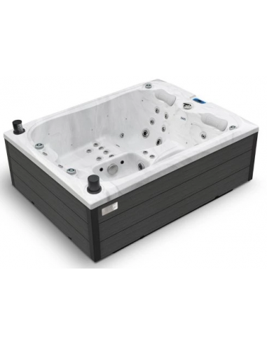 udendørs spa 3 personer udendørsspa spabad udendørs terrasse led bobler lys tilbud massage whirlpool boblebad