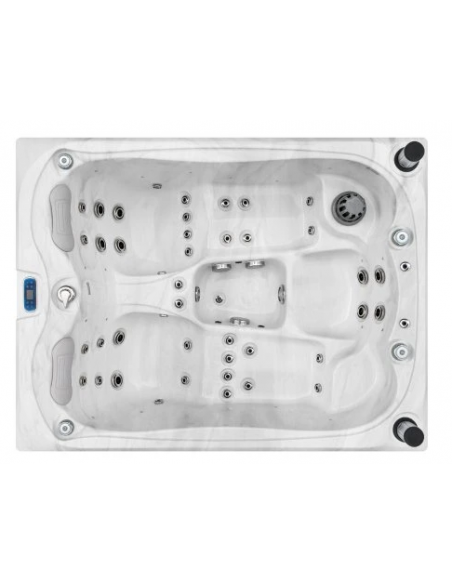 udendørs spa 3 personer udendørsspa spabad udendørs terrasse led bobler lys tilbud massage whirlpool boblebad