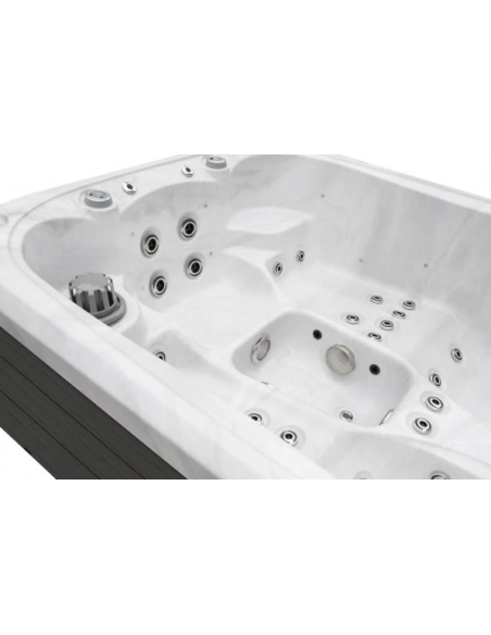 udendørs spa 3 personer udendørsspa spabad udendørs terrasse led bobler lys tilbud massage whirlpool boblebad