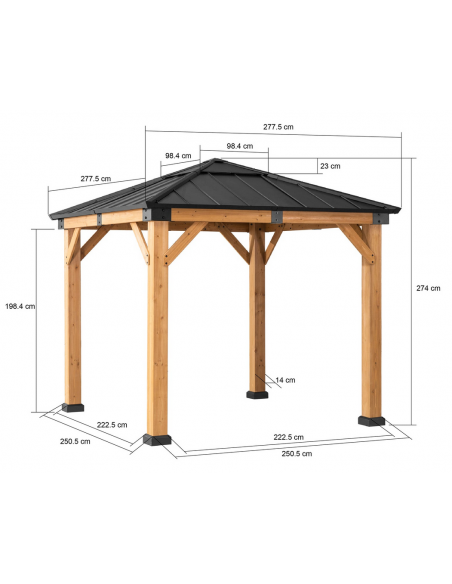 pergola træ pavillon havepavillon pavillion terrasseoverdækning terrasse overdækning