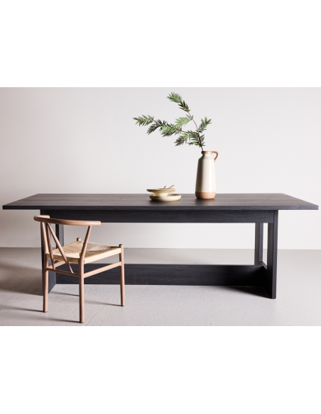 Spisebord sort træ