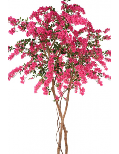 Stort kunstigt træ blomstertræ blomster pink bougainvillea 2