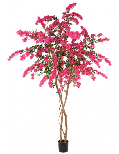 Stort kunstigt træ blomstertræ blomster pink bougainvillea