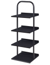 Skoreol i metal H96 x B34 x D32 cm - Sort