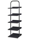 Skoreol i metal H119 x B34 x D32 cm - Sort