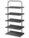 Skoreol i metal H119 x B60 x D32 cm - Antracit