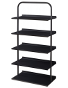 Skoreol i metal H119 x B60 x D32 cm - Sort