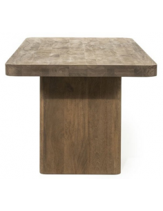 Spisebord træ massiv brun 2