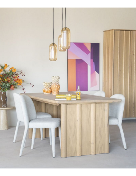 Spisebord træ massiv eg egetræ