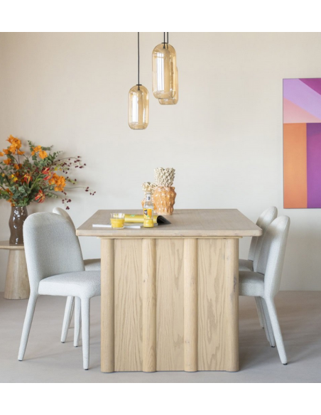 Spisebord træ massiv eg egetræ