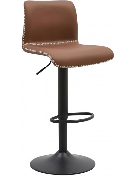 barstol brun læder cognac billig moderne