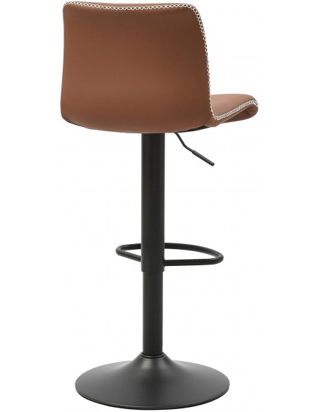 barstol brun læder cognac billig moderne