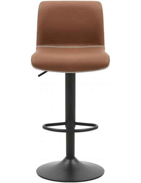 barstol brun læder cognac billig moderne