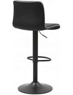 barstol sort læder cognac billig moderne 2