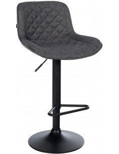 barstol stof mørkegrå grå billig moderne