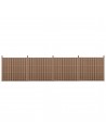 Komplet WPC Havehegn i aluminium og komposit H185 x B747 cm - Brun