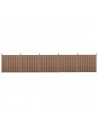 Komplet WPC Havehegn i aluminium og komposit H185 x B932 cm - Brun